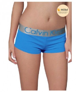 Boxer Calvin Klein Mujer Steel Modal Blateado Azul